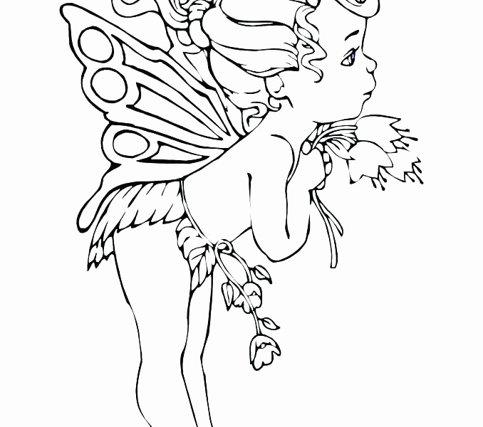 678x600 Fairies Coloring Pages For Adults Inspirational Intricate Fairy