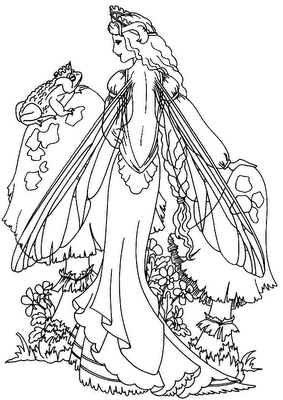 283x400 Image Detail For Fairy Coloring Pages