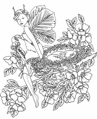 325x400 Detailed Fairy Colouring Pages