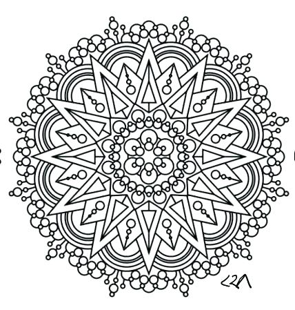 428x449 Intricate Flower Coloring Pages Flower Coloring Books For Adults
