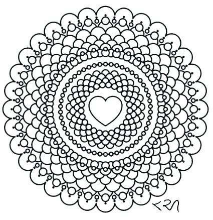425x438 Intricate Flower Coloring Pages Intricate Mandala Coloring Pages