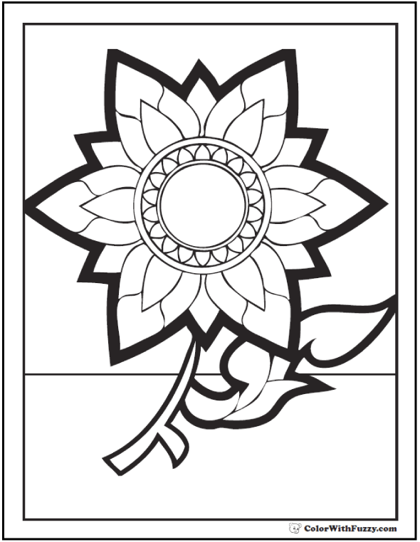 590x762 Spring Flowers Coloring Page Customizable Printables