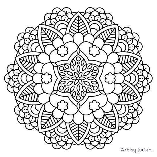 Intricate Mandala Coloring Pages