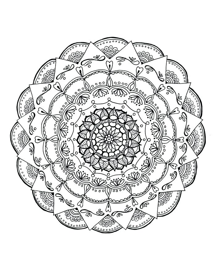 700x906 Mandala Coloring Pages Also Mandala Coloring Pages For Adults