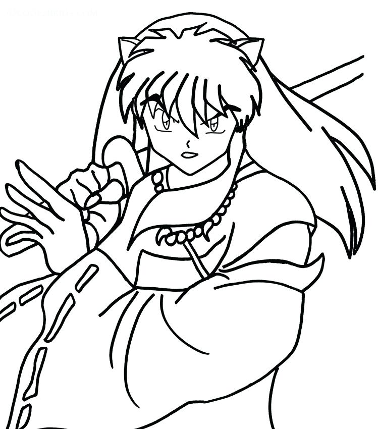 749x850 Inuyasha Coloring Pages Fancy Coloring Pages About Remodel