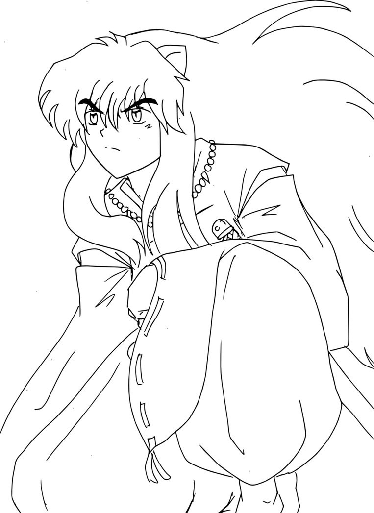 763x1047 Inuyasha Coloring Pages