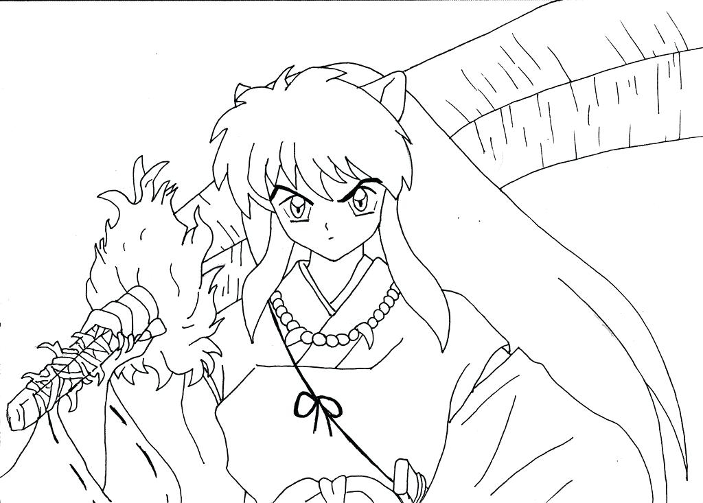 1024x733 Inuyasha Coloring Pages Inuyasha Coloring Pages Kids Coloring