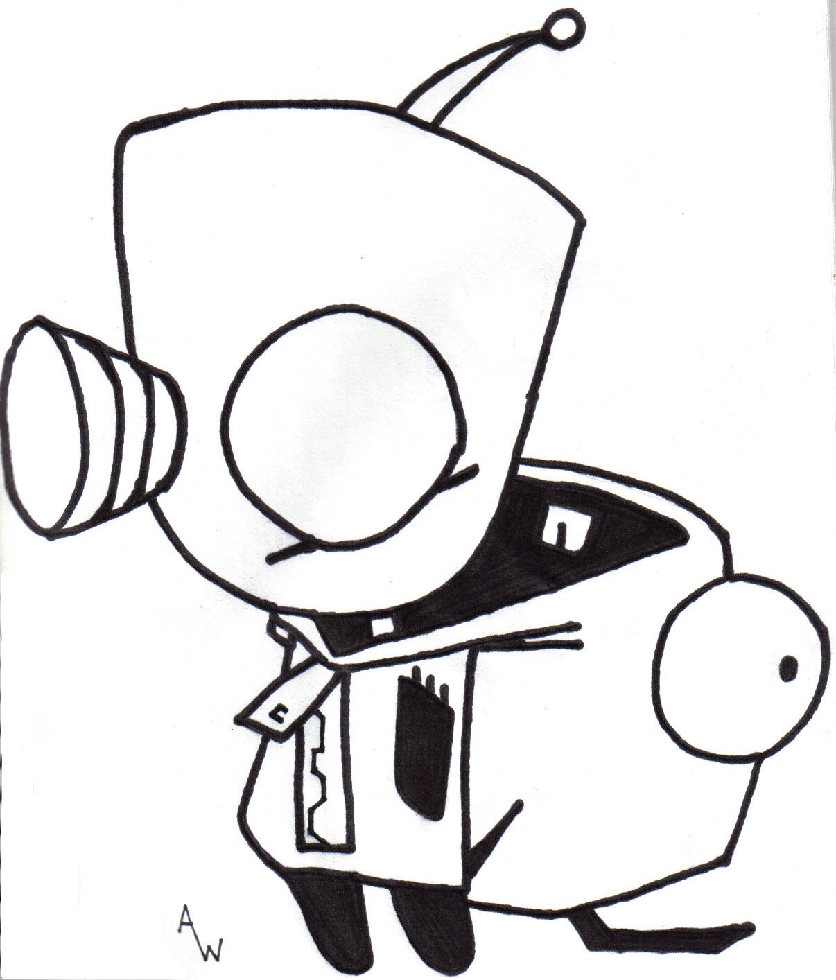 1206x1414 Invader Zim Coloring Pages Free Coloring For Kids