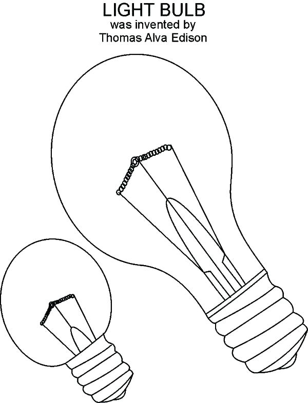 600x786 Thomas Edison Coloring Page