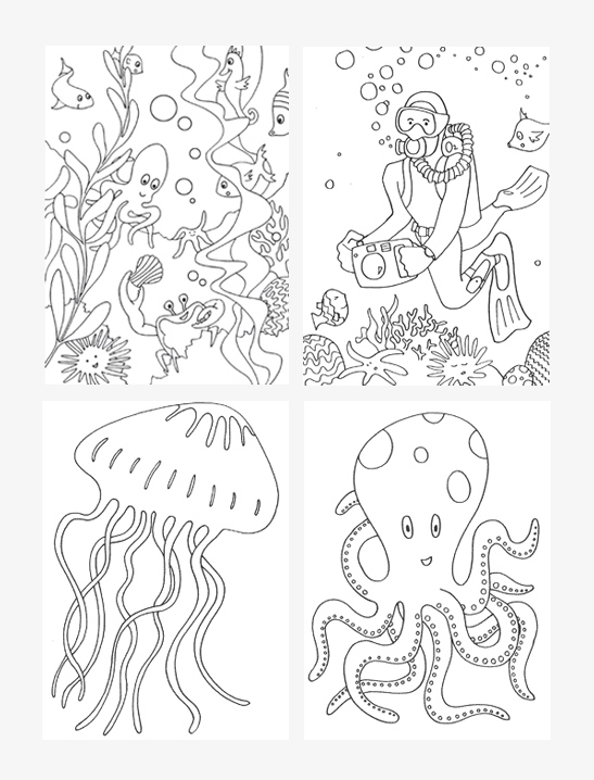 547x718 Under The Sea Coloring Pages