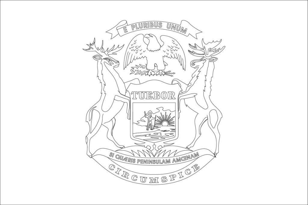 1024x683 State Flag Coloring Page