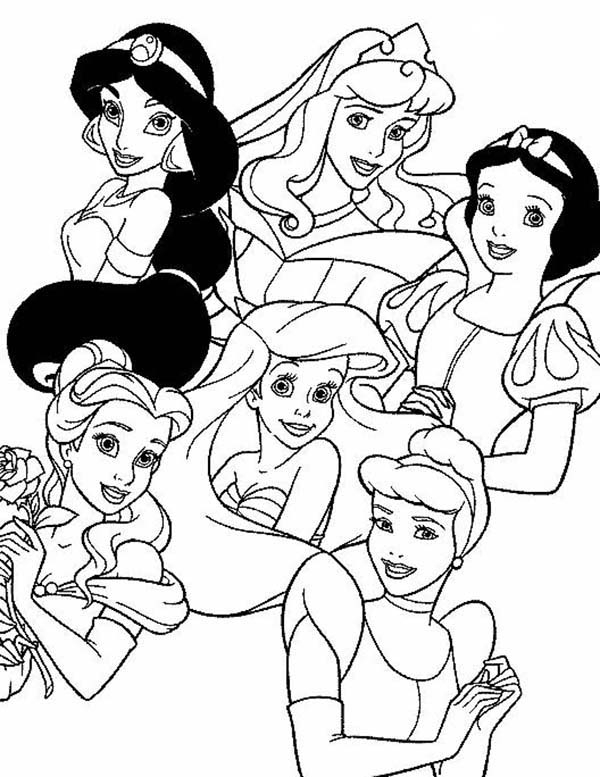 600x777 Princess Coloring Printables All Disney Princess Coloring Pages