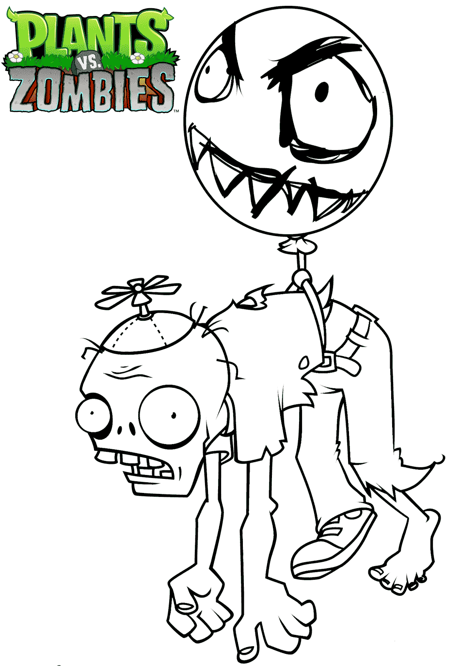 949x1374 Free Printable Plants Vs Zombies Coloring Pages