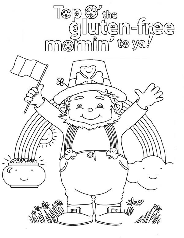 600x775 Happy St Patricks Day To All Irish Coloring Page