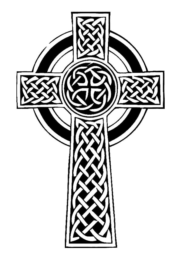 600x847 Irish Celtic Cross Coloring Pages Best Place To Color