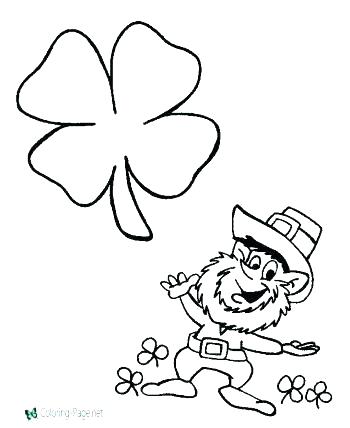 350x428 Leprechaun Color Pages Free Coloring Pages Shamrock Coloring Page