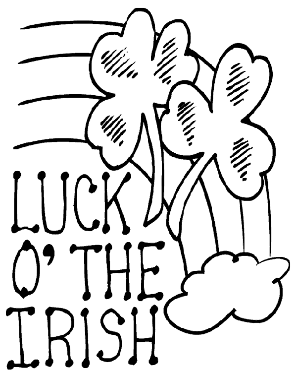 596x756 Luck Of The Irish Coloring Page Coloring Book