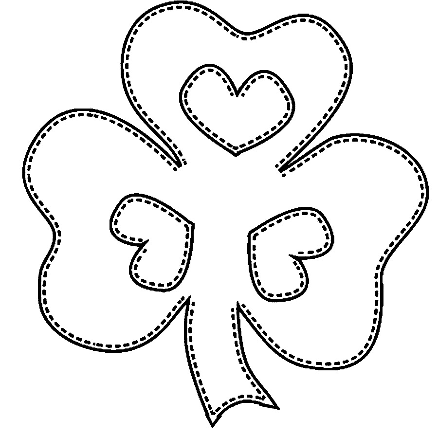 900x898 Free Printable Shamrock Coloring Pages For Kids