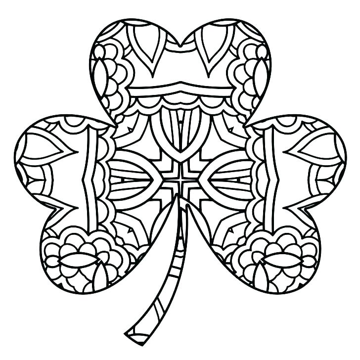 728x728 Shamrocks Coloring Pages Shamrocks Coloring Pages Shamrock Outline
