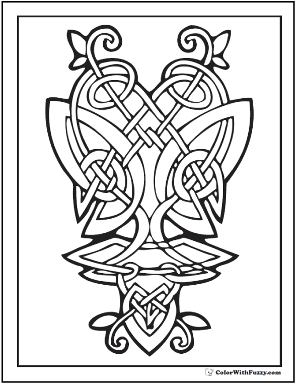 590x762 Celtic Coloring Pages Irish, Scottish, Gaelic