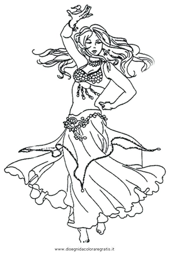 573x860 Dance Coloring Page Belly Ncers Coloring Pages Irish Dance Dress