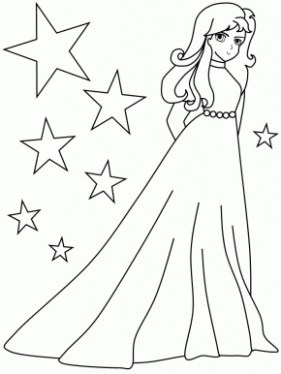 281x374 Girl Irish Princess Girl Coloring Pages, Girl Just