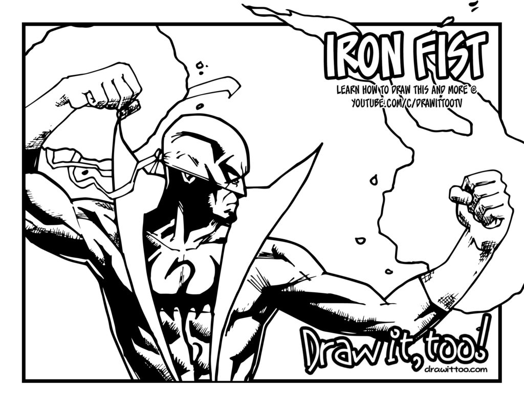 1024x791 The Immortal Iron Fist! Draw It, Too!