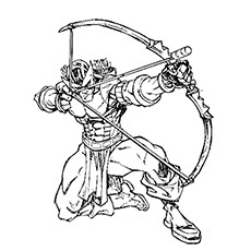 230x230 Top Hawkeye Coloring Pages For Toddlers