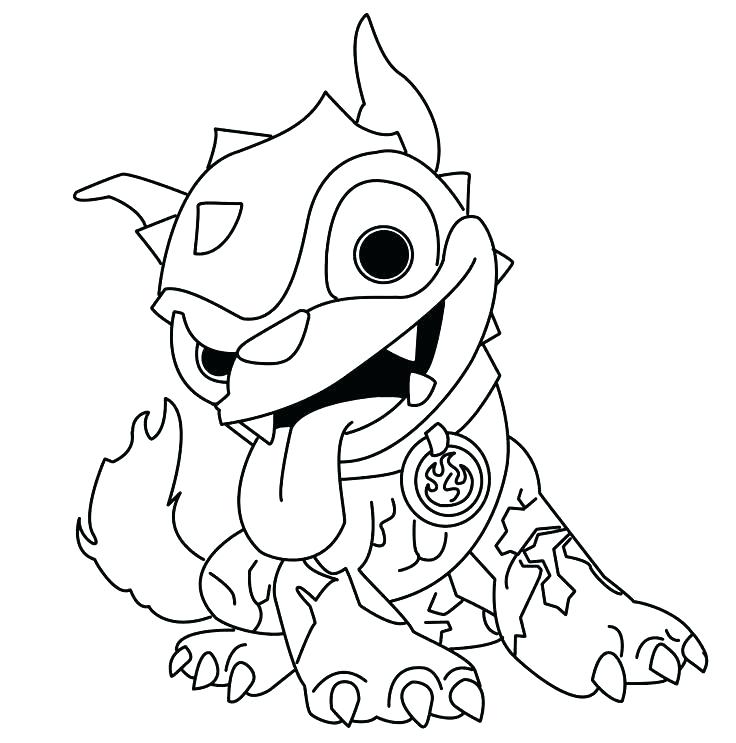 736x743 Skylanders Giants Coloring Pages