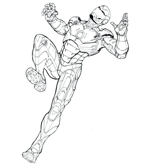 600x653 Ironman Coloring Pages Iron Man Coloring Pages For Kids Free