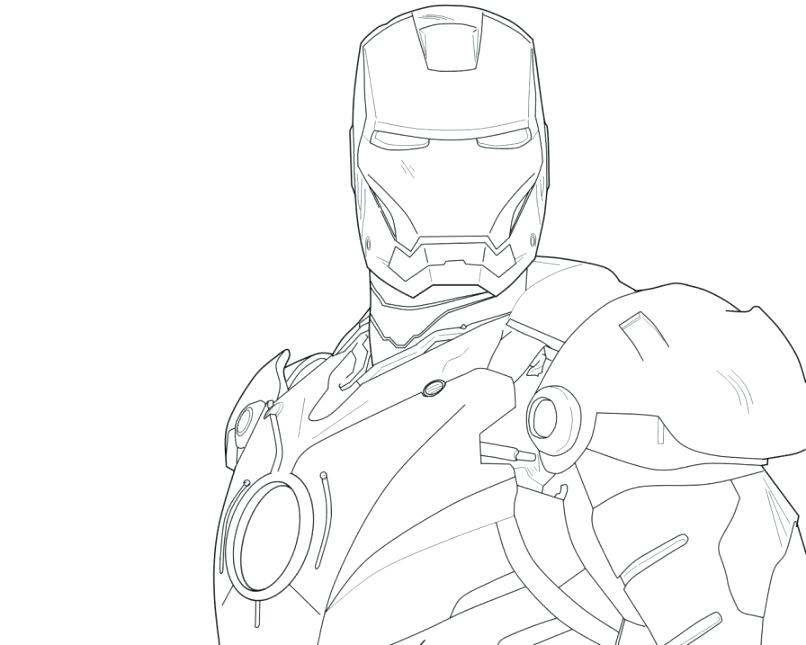 806x645 Ironman Coloring Pages