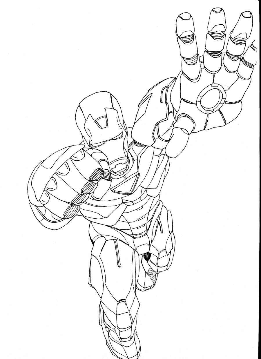 900x1238 Free Printable Iron Man Coloring Pages For Kids