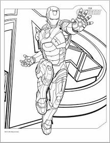 216x280 Iron Man Marvel Iron Man Coloring Pages Free Printable For Adult