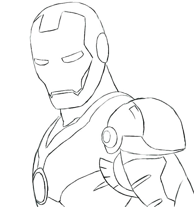 625x665 Iron Man Mask Drawing In Addition To Iron Man
