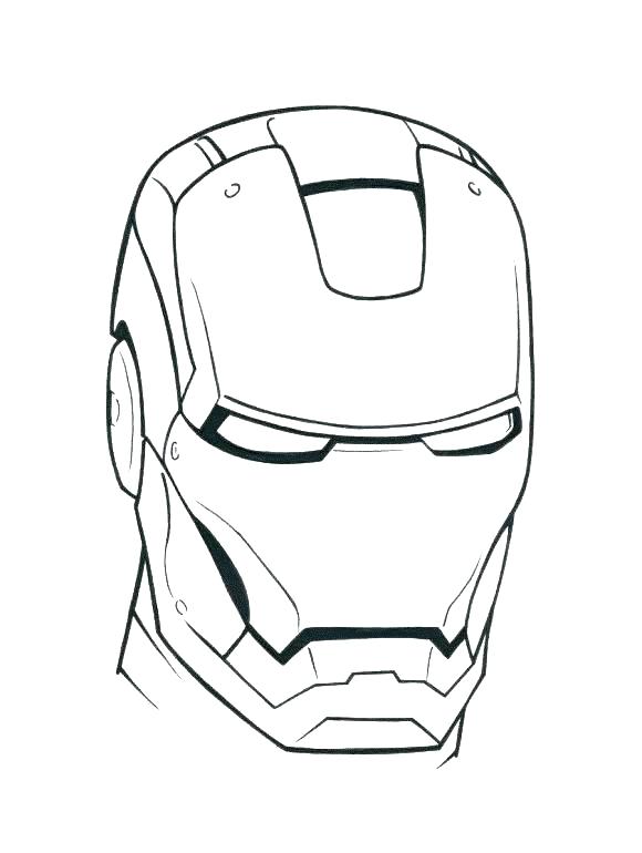 580x770 Iron Man Mask Printable