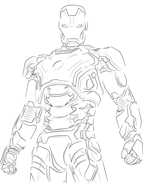 Iron Man Printable Coloring Pages at GetDrawings | Free download