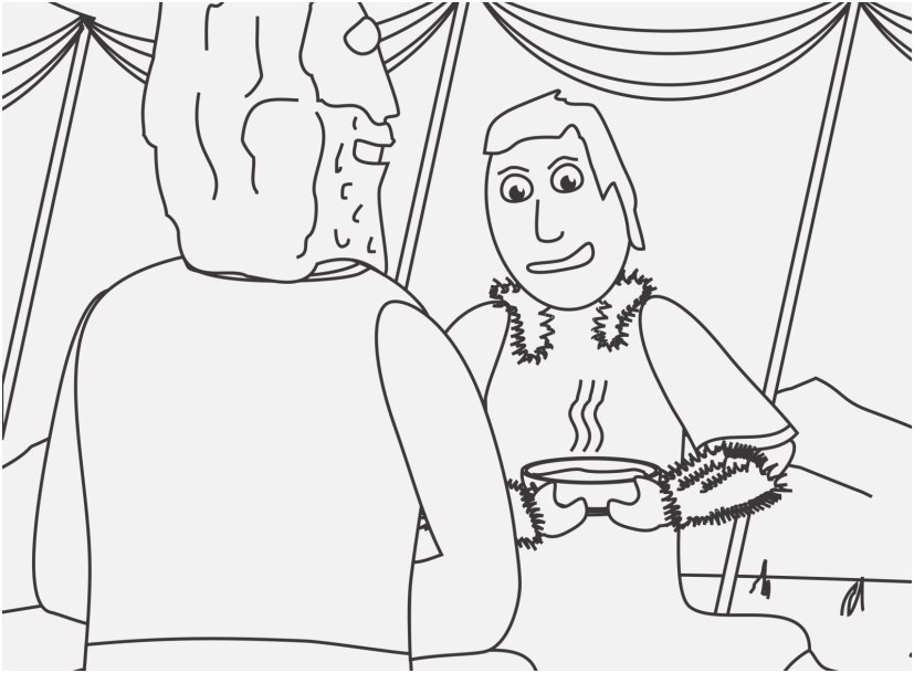 827x609 Isaac And Rebekah Coloring Pages Picture Incredible Jacob And Esau