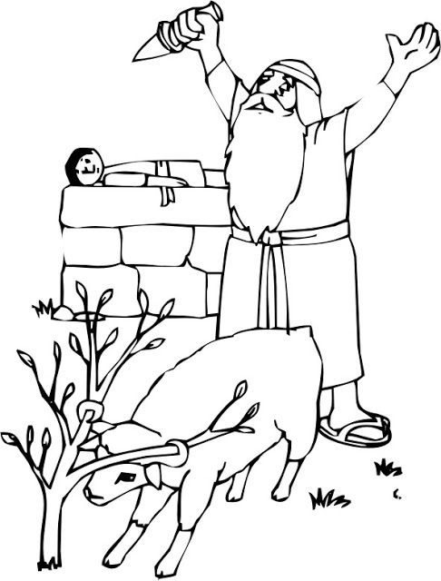486x640 Abraham And Isaac Coloring Page Image Clipart Images