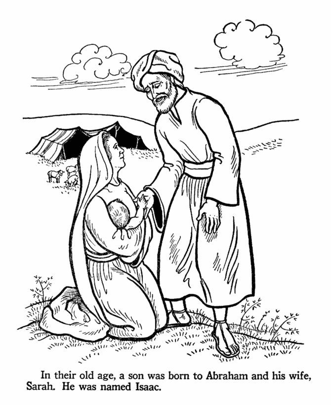 670x820 Abraham Bible Story Coloring Pages Patience Isaac Is Born