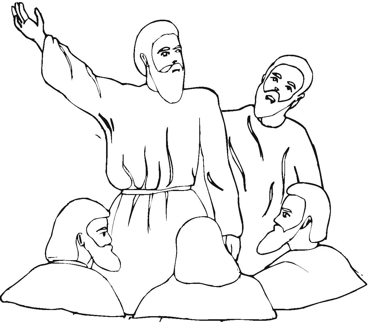 1200x1047 Isaiah Coloring Page
