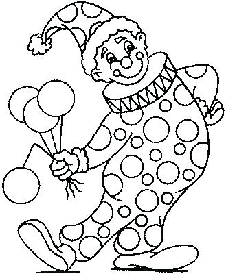 329x400 Clown Coloring Pages Printable