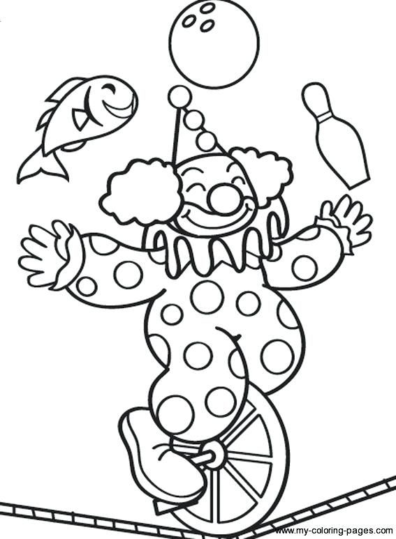 567x773 Clown Coloring Pages Printable Circus Coloring Book Plus Printabl