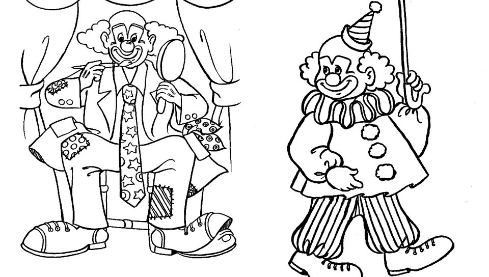 960x544 Creepy Clown Coloring Pages Many Interesting Page Free General
