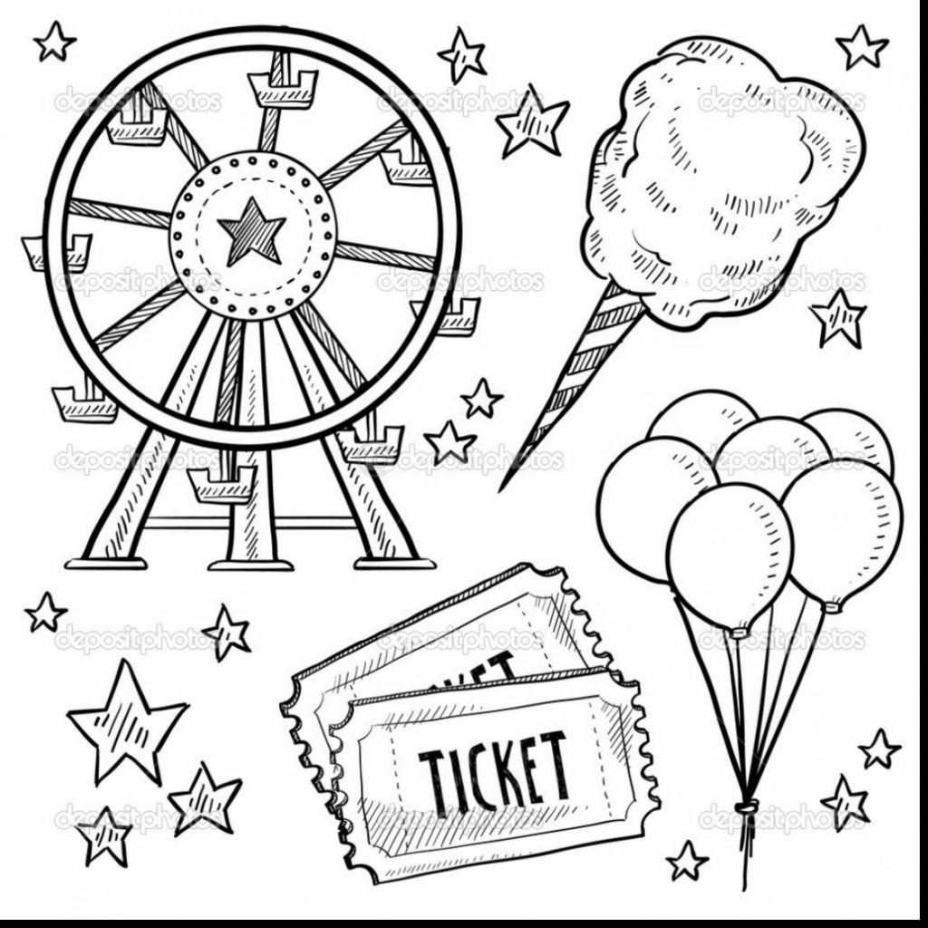1024x1024 Manificent Design Circus Coloring Pages Modern Decoration Circus