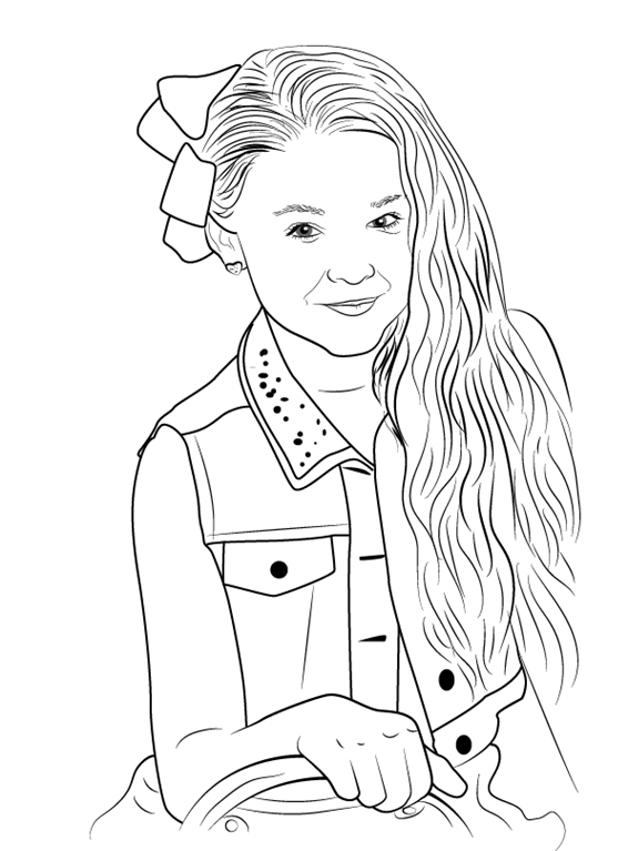 566x767 Free Printable Jojo Siwa Coloring Pages