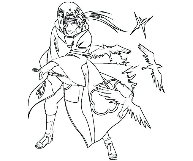 650x541 Itachi Uchiha Coloring Pages
