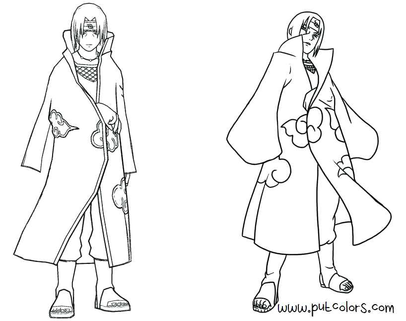 818x646 Remarkable Outstanding Itachi Coloring Pages Print For Lovers Home