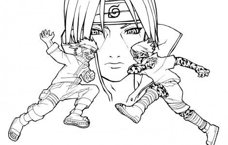 470x300 Sasuke Vs Itachi Coloring Page The Hunger Games