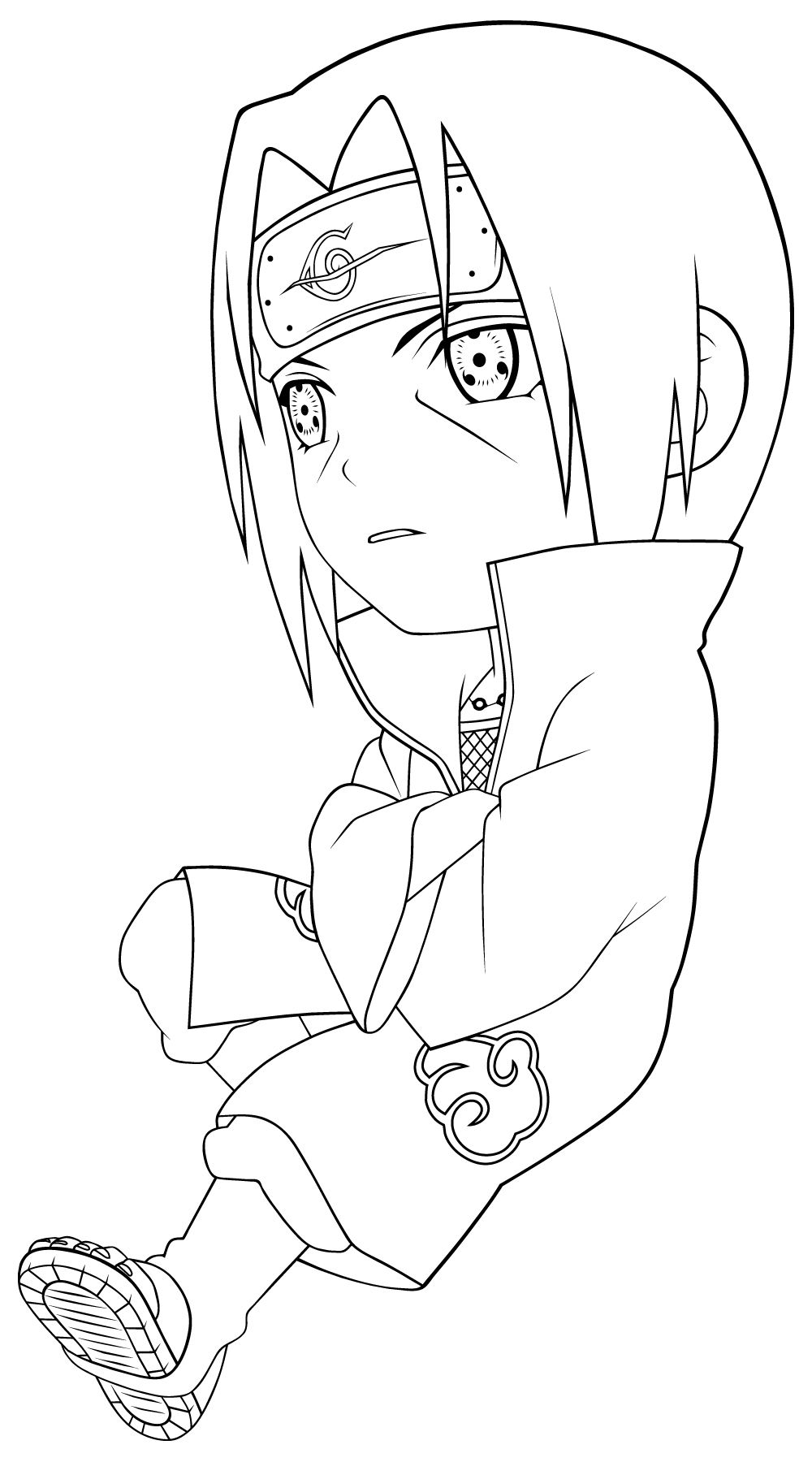 1000x1800 Uchiha Itachi Naruto Coloring Pages Itachi Naruto Sasuke