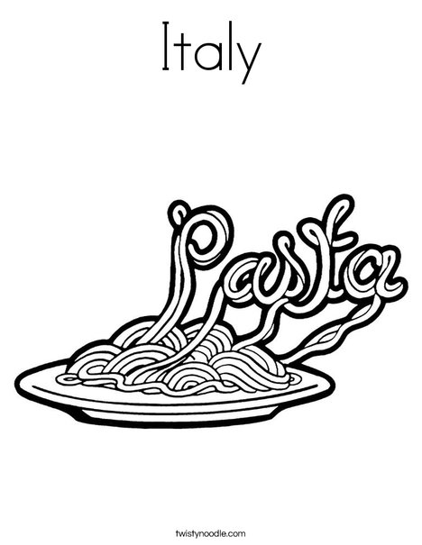 468x605 Italy Coloring Page